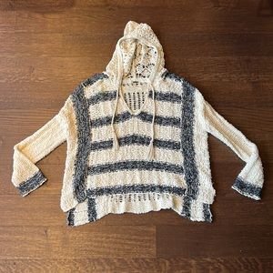 Free People Hoodie Knit Sweater